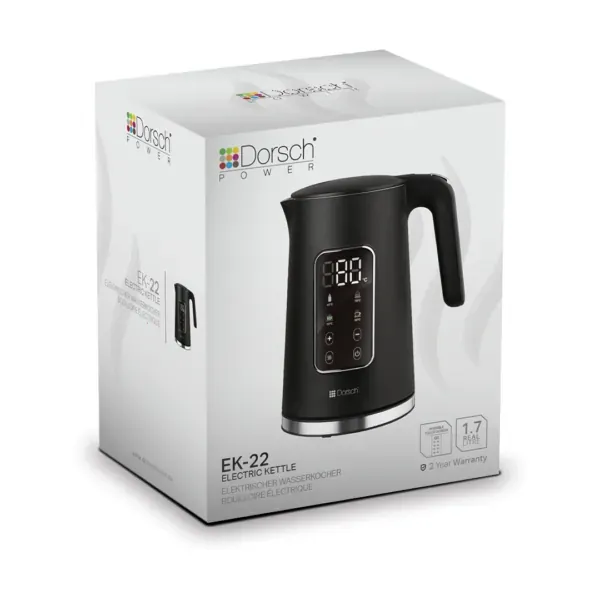 Electric Kettle 1.7L Fast Boil with Auto Shut-Off, dorsch