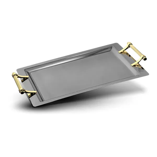 Caesar gold serving tray for elegant home entertaining