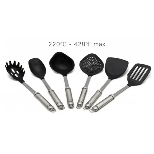 7 Piece Stainless Steel Kitchen Utensil Set with Stand