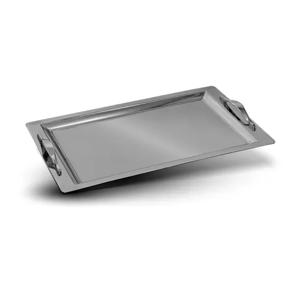 Wave silver serving tray for elegant food presentation, dorsch
