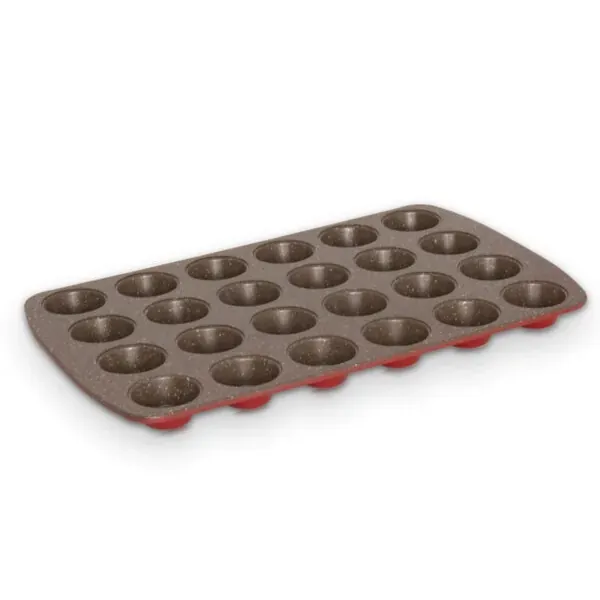 24 Cup Nonstick Mini Muffin Pan, Heavy Gauge Bakeware