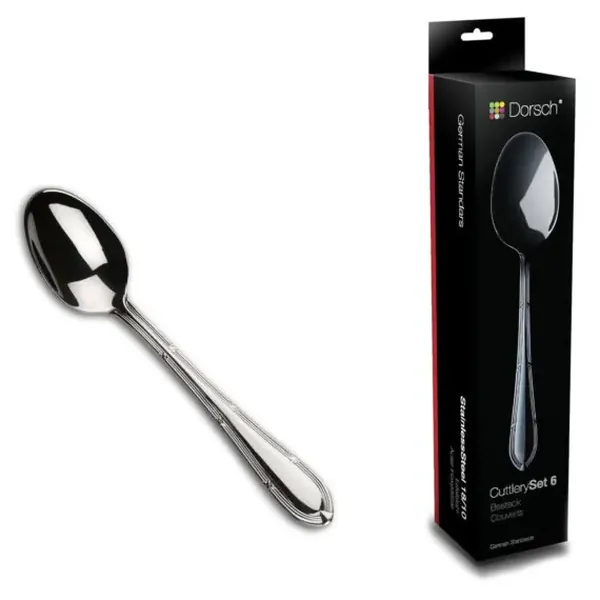 Classic Small Tea Spoons Set of 6, Stainless Steel