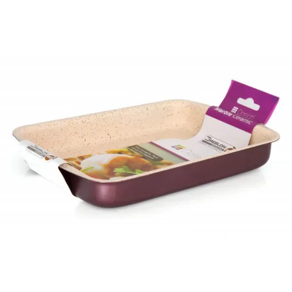 Nonstick Rectangle Baking Pan 45 cm, Heavy Duty with High Rim