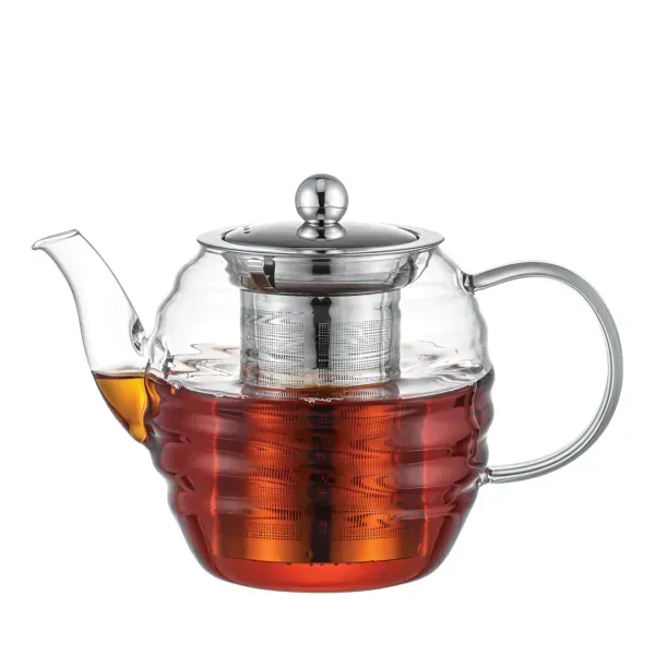 Wavy Tea Kettle 1200 ml, Stainless Steel, Easy Pour by Dorsch