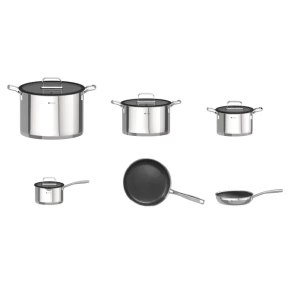 10 Piece Stainless Steel Cookware Set for Kitchen, dorsch