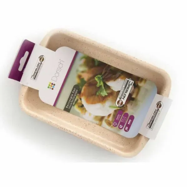 Nonstick Rectangle Baking Pan 39 cm with High Rim, Heavy Duty