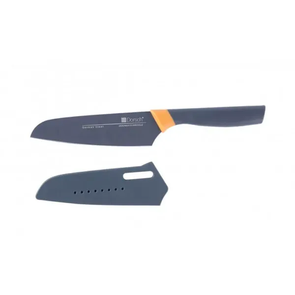 5" Santoku Knife with Raised Blade, Non-Stick German Steel
