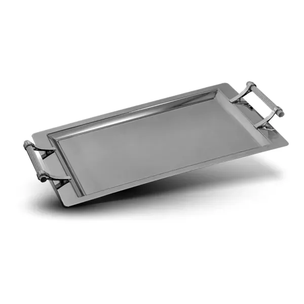 Caesar silver serving tray for elegant food presentation