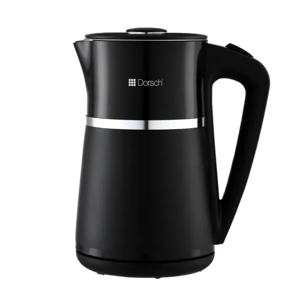 Electric Kettle 1.7L Black, Fast Boil, Auto Shut-Off, Dorsch