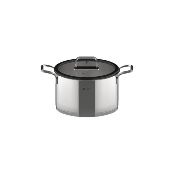 Stainless Steel Cooking Pot 24cm 6.5L with Lid, dorsch