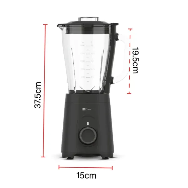 Stand Blender SB-150 with Powerful Motor, 1.5L Glass Jar, dorsch