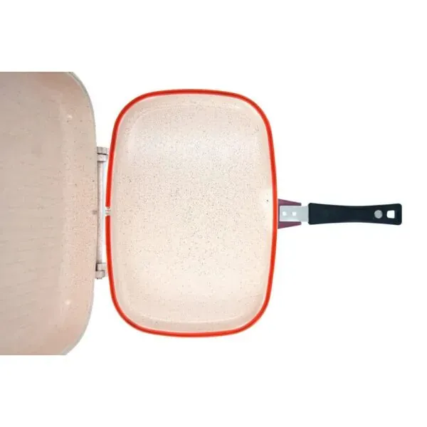 Double Grill Pan 36cm, Non-Stick, Easy Flip, Premium Quality