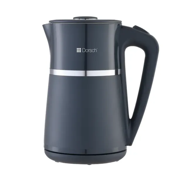 Electric Kettle 1.7L Grey, Fast Boil, Auto Shut-Off, Dorsch