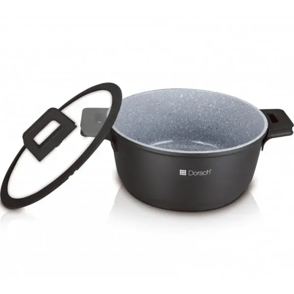 20cm Nonstick Casserole Pot, 2.1L Capacity, Durable Cookware