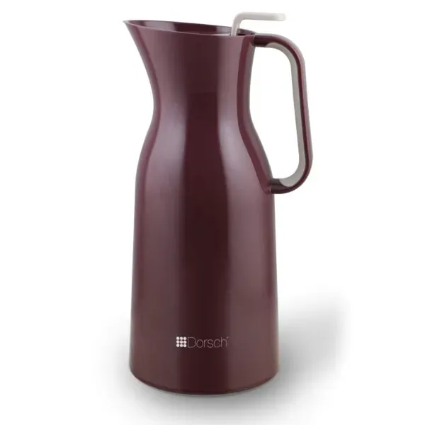 Vacuum Jug 1.0L, Burgundy Thermal Carafe for Hot & Cold Drinks