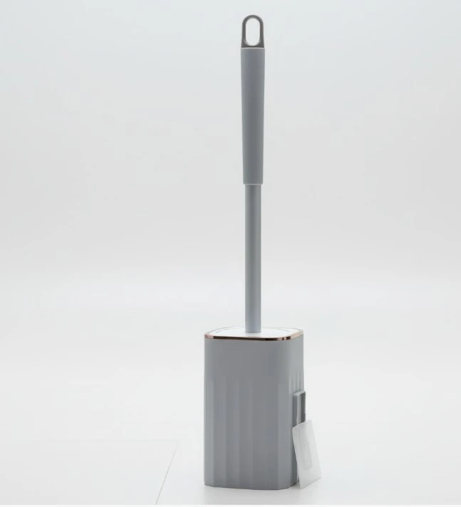 Grey Toilet Brush with Stand