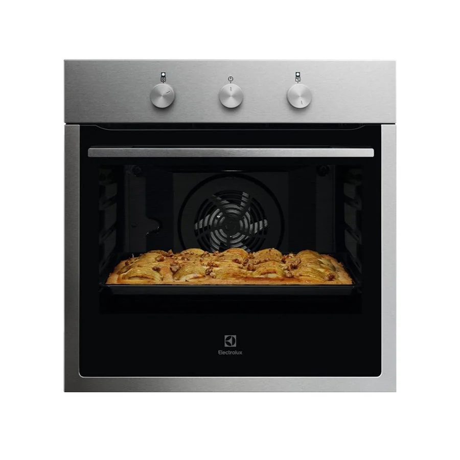 Built-in 60cm Electric Oven, 68L, Convection, Easy Clean, Stainless Steel - Electrolux