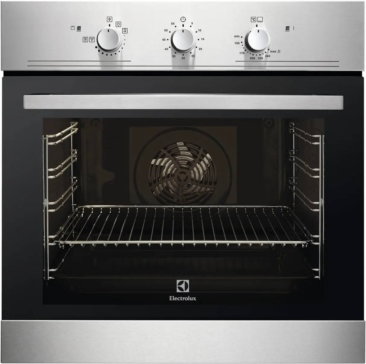 Built-In Gas Oven 70L with Grill, 60cm, Stainless Steel, Electrolux