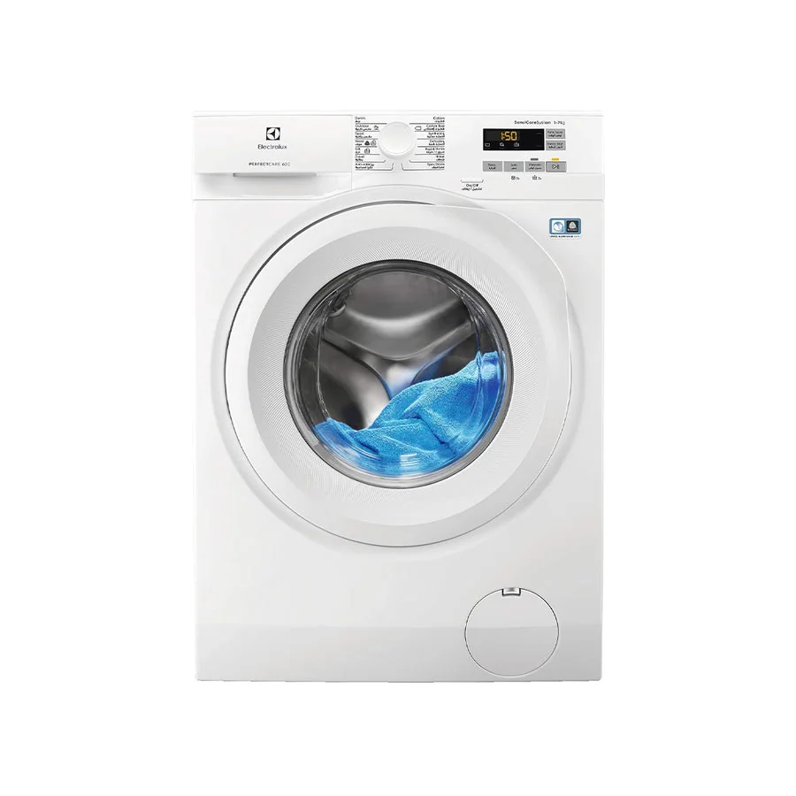 Front Load Washing Machine 7kg, SensiCare, 1200 RPM, White - Electrolux