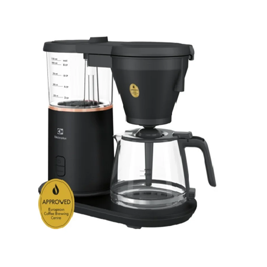 American Coffee Machine, 1.1L Stainless Steel, Black Pearl
