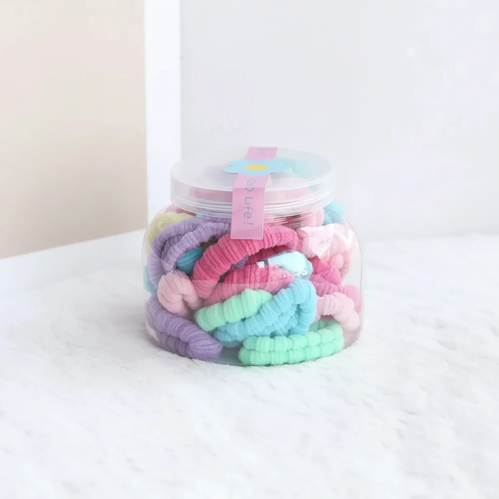 Colorful Hair Bands in Pastel Shades, Random Colors
