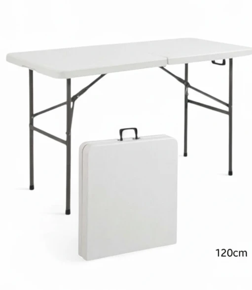 Folding Table for Indoor & Outdoor Use 120cm, Portable and Easy to Store