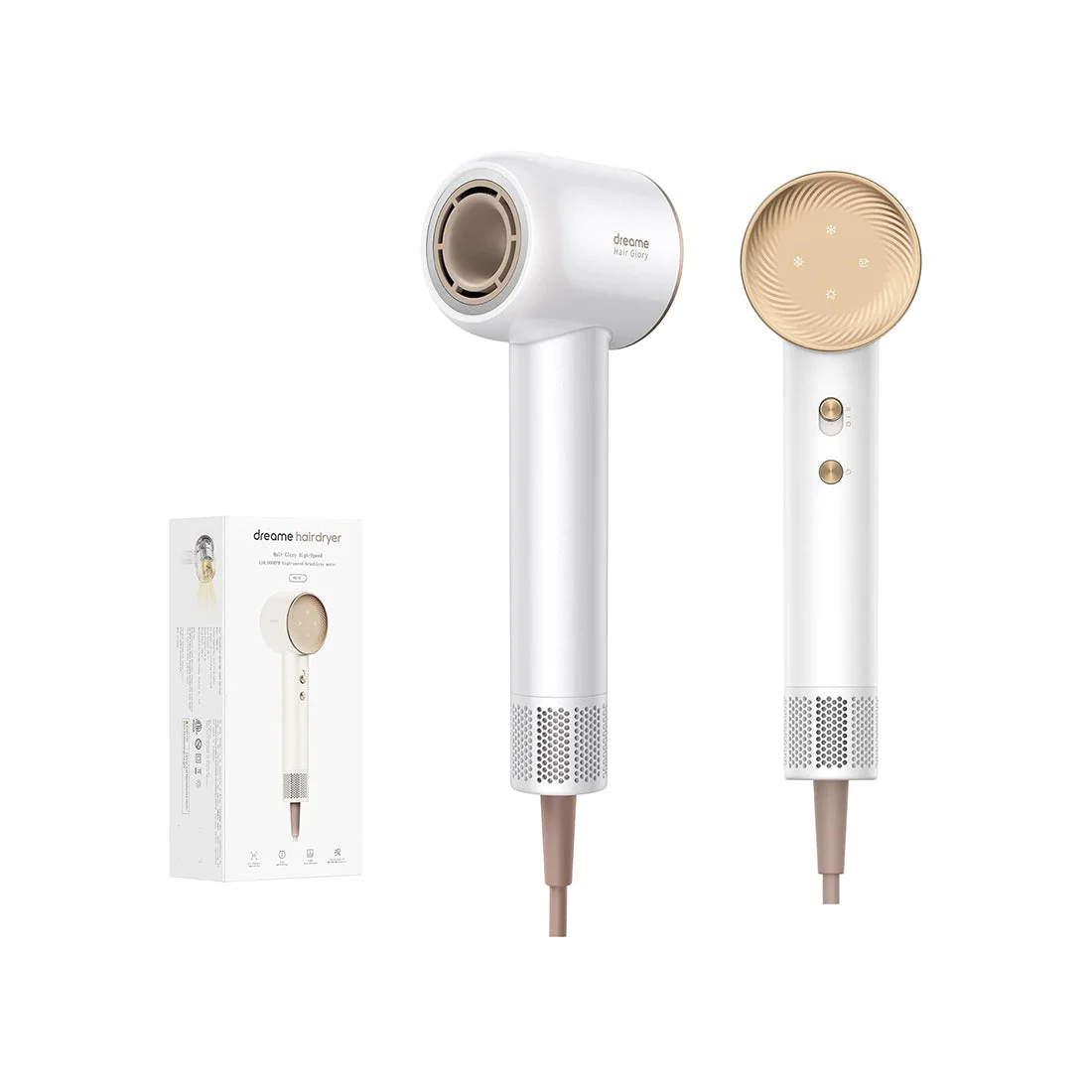 Hair Dryer Glory, High-Speed 110,000 RPM, Ionic, Multiple Modes