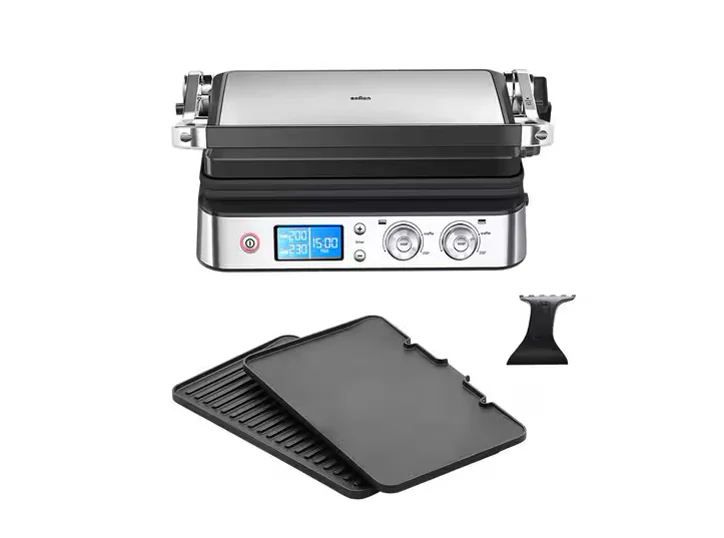 MultiGrill 9 Contact Grill with Sear Function, Black/Stainless steel, Braun
