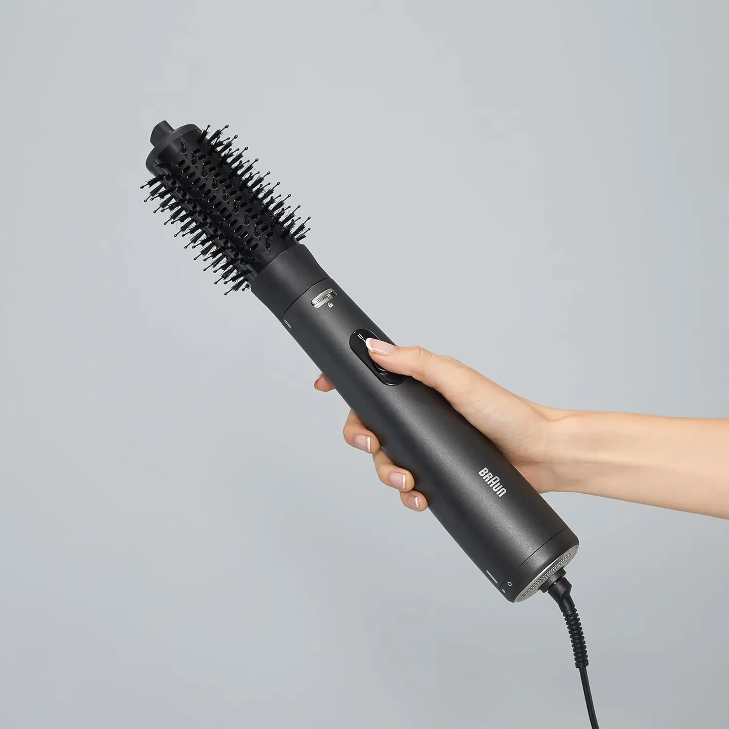 Ionic air styler and brush, 1000W, lightweight, 3 modes, black - Braun