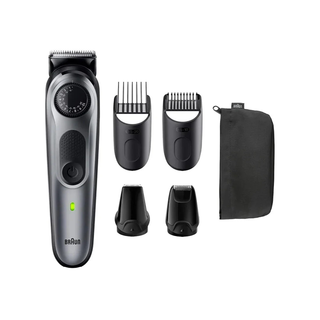 Beard Trimmer BT5440, waterproof with 40 length settings and 100 min runtime, Braun