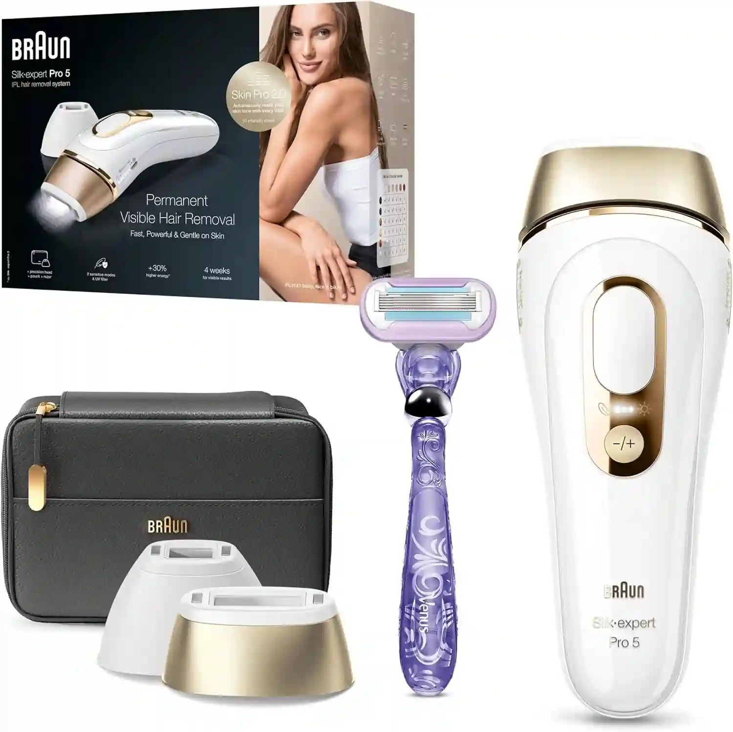 IPL Silk-Expert Pro 5 Hair Removal Device for Face and Body, braun