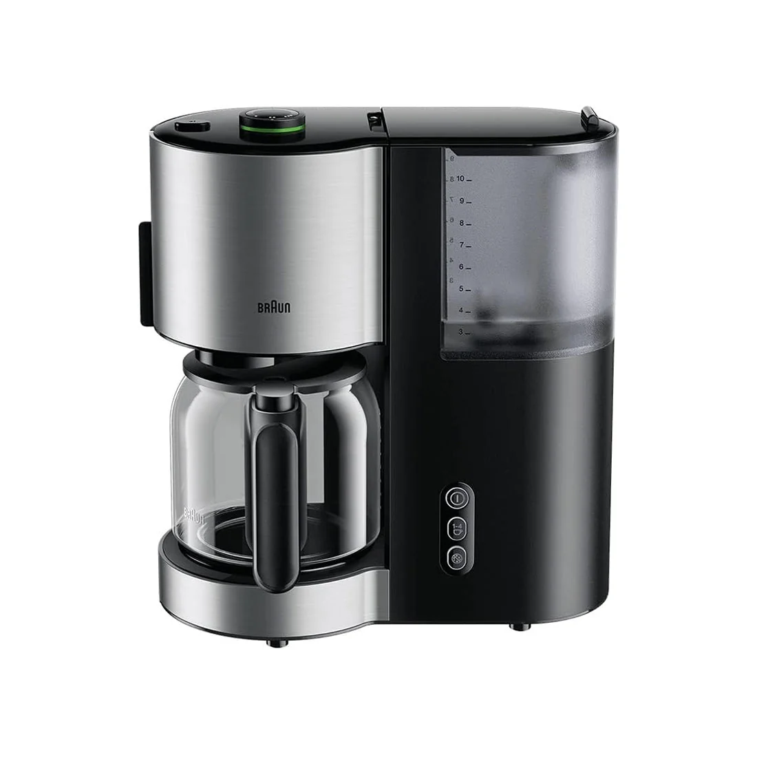 Black Coffee Maker with Aroma Select and OptiBrew System, 1-4 Cup Setting - Braun