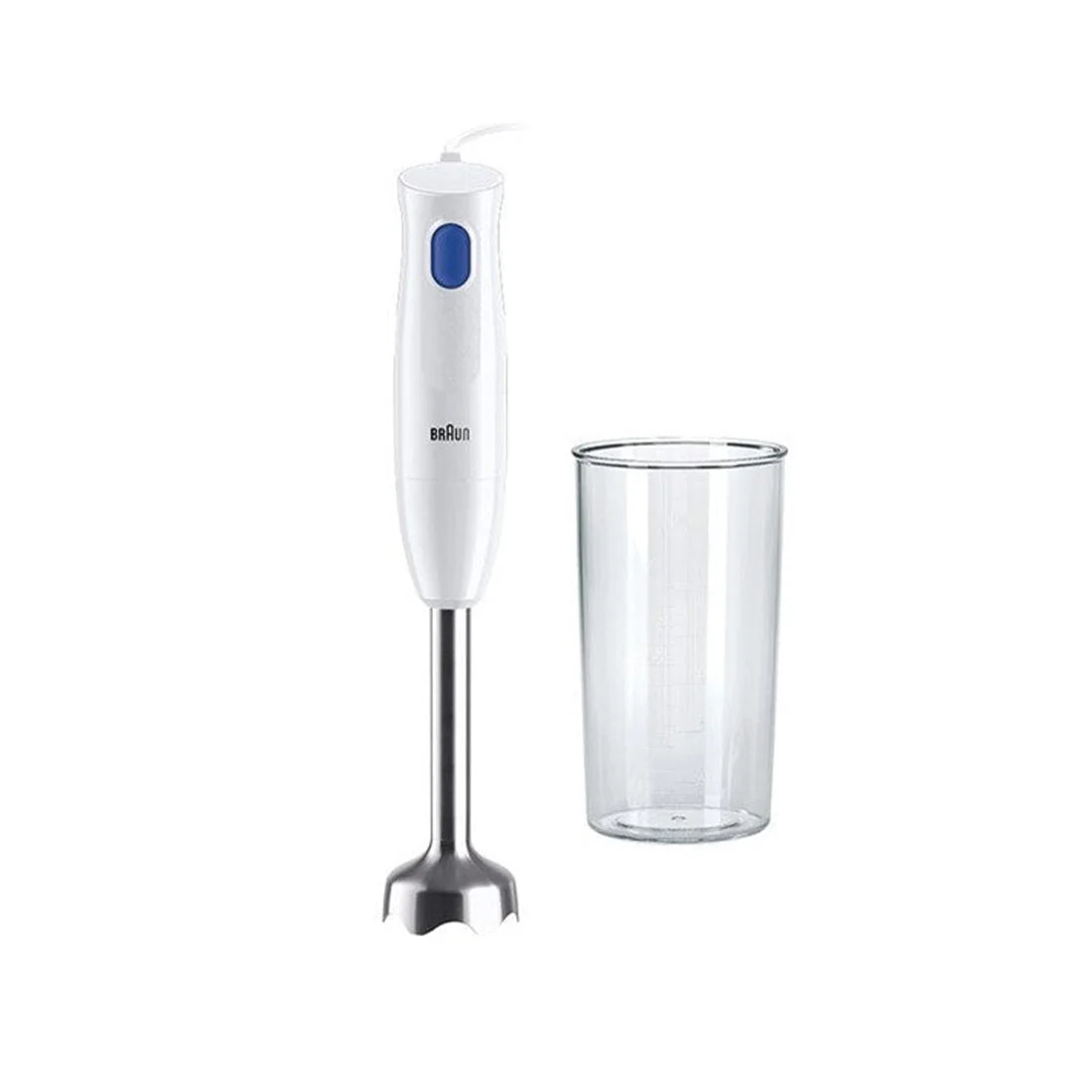 MultiQuick 1 White Hand Blender with 600ml Beaker, 450W, braun