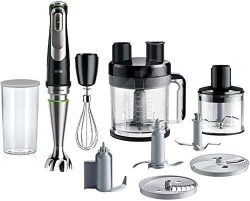 MultiQuick 9 Black Hand Blender, 1200W, 3 Speeds, Braun