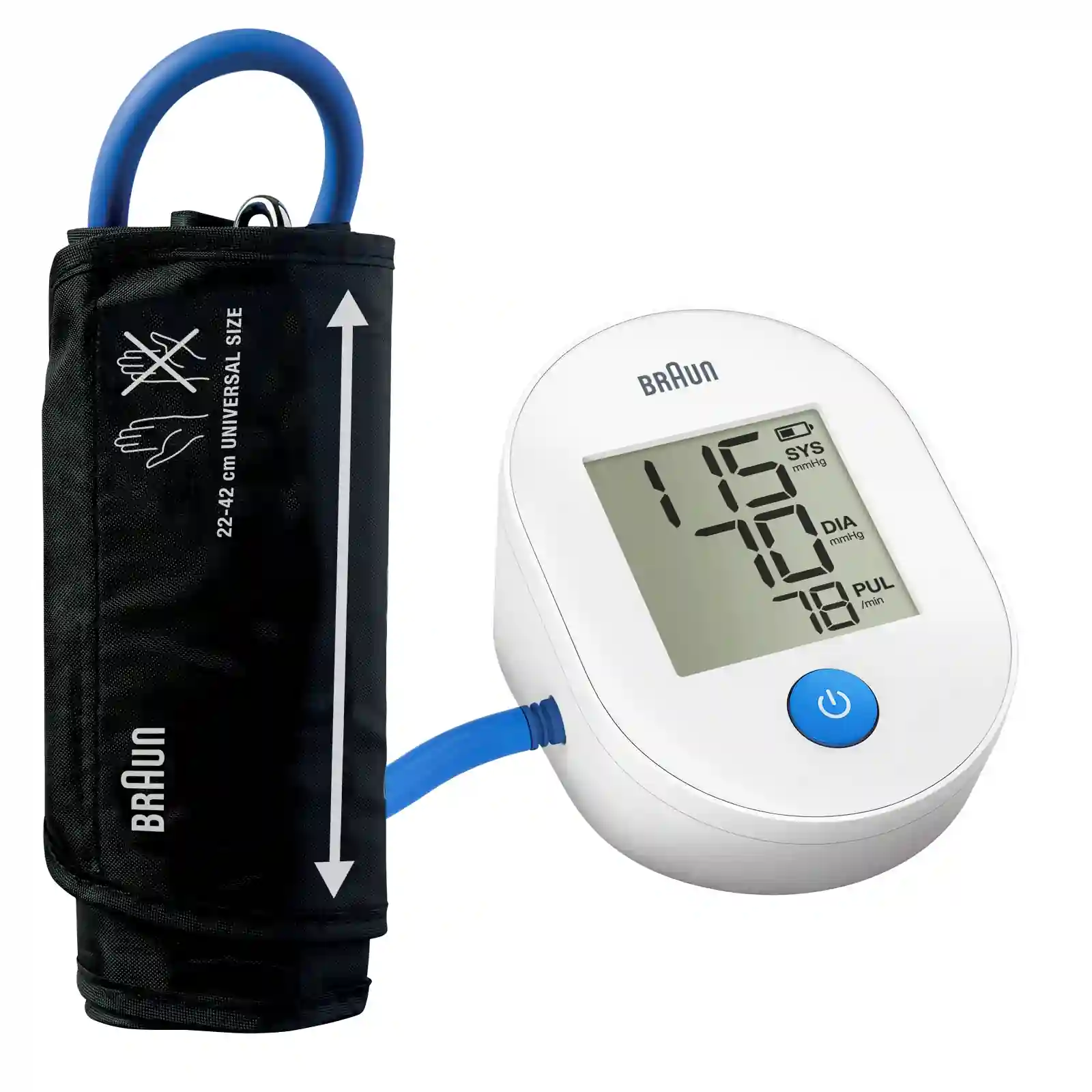 Upper Arm Blood Pressure Monitor with Large Display, ExactFit 1E by Braun