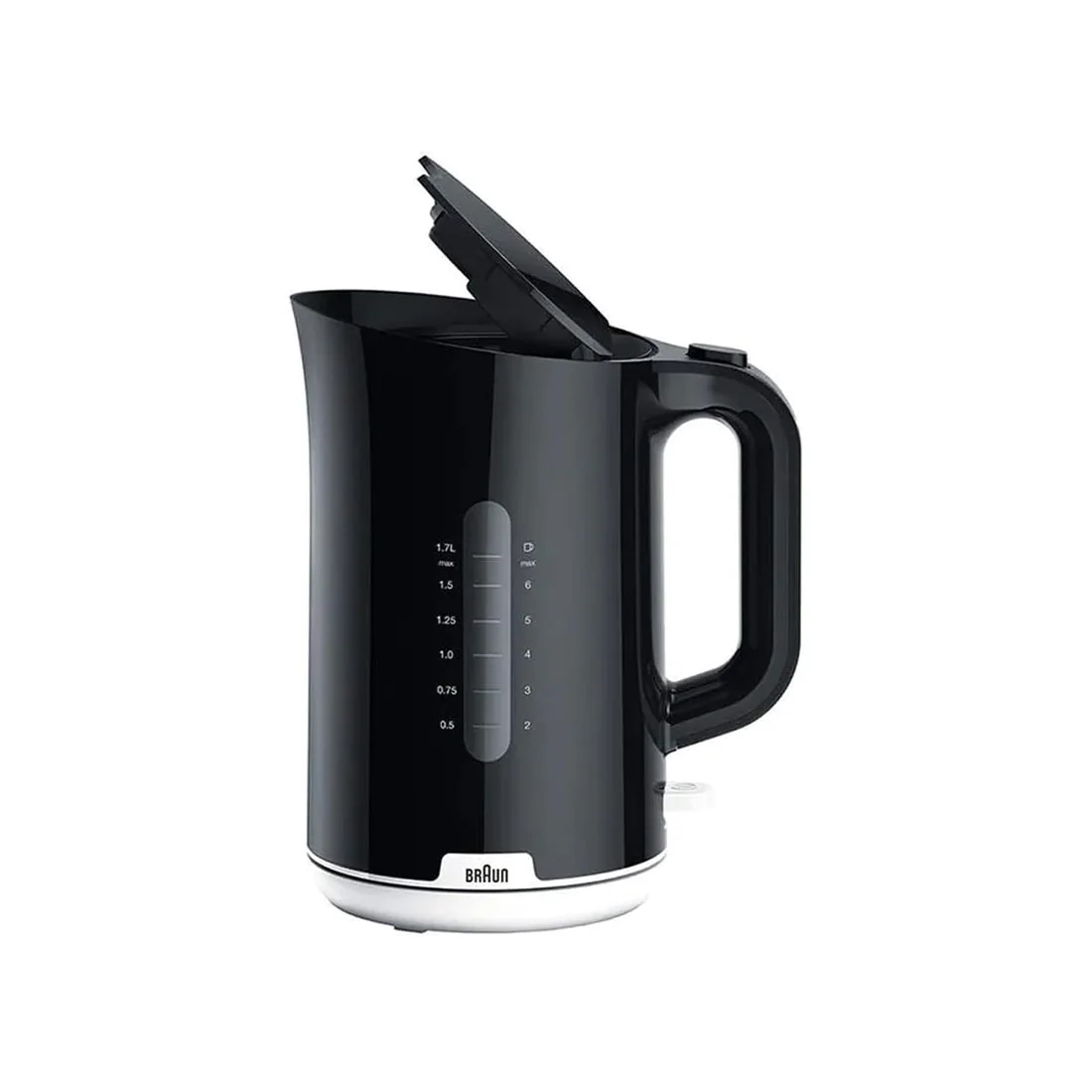Breakfast1 1.7L Electric Kettle, Black, BPA Free, 2200W, Braun