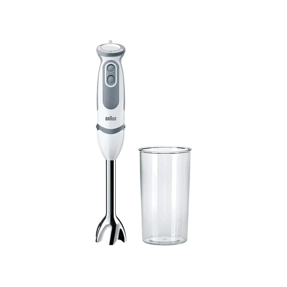 MultiQuick 5 Vario Hand Blender, 21 Speeds, White, Stainless Steel by Braun