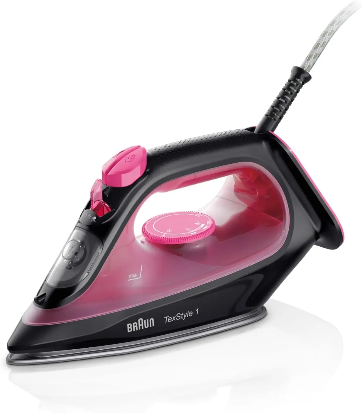 TexStyle 1 Steam Iron SI1070, 2000W, Purple/Black, Fast Heating by Braun