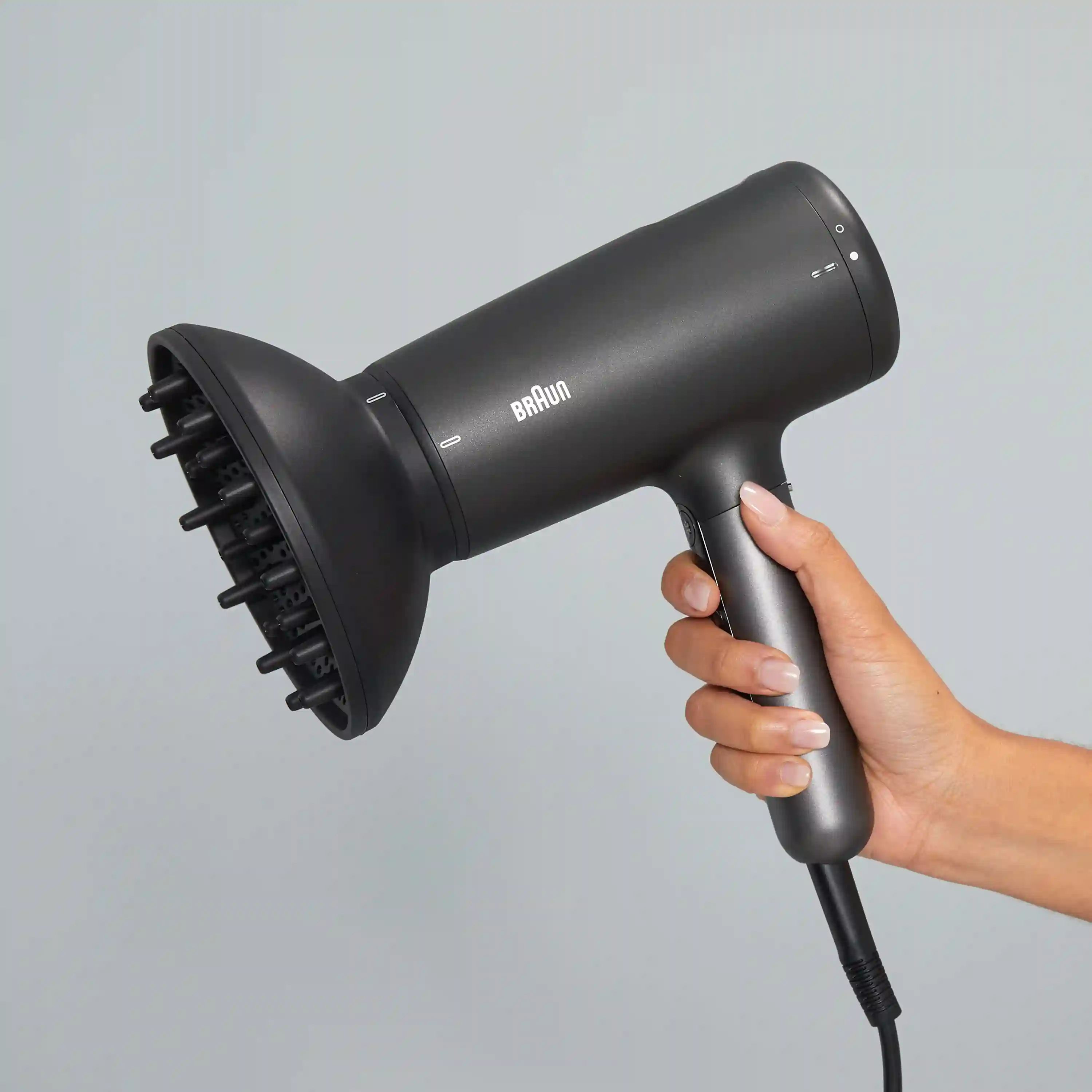 Electro Black Hair Dryer 2100W with Ionic Technology, Braun