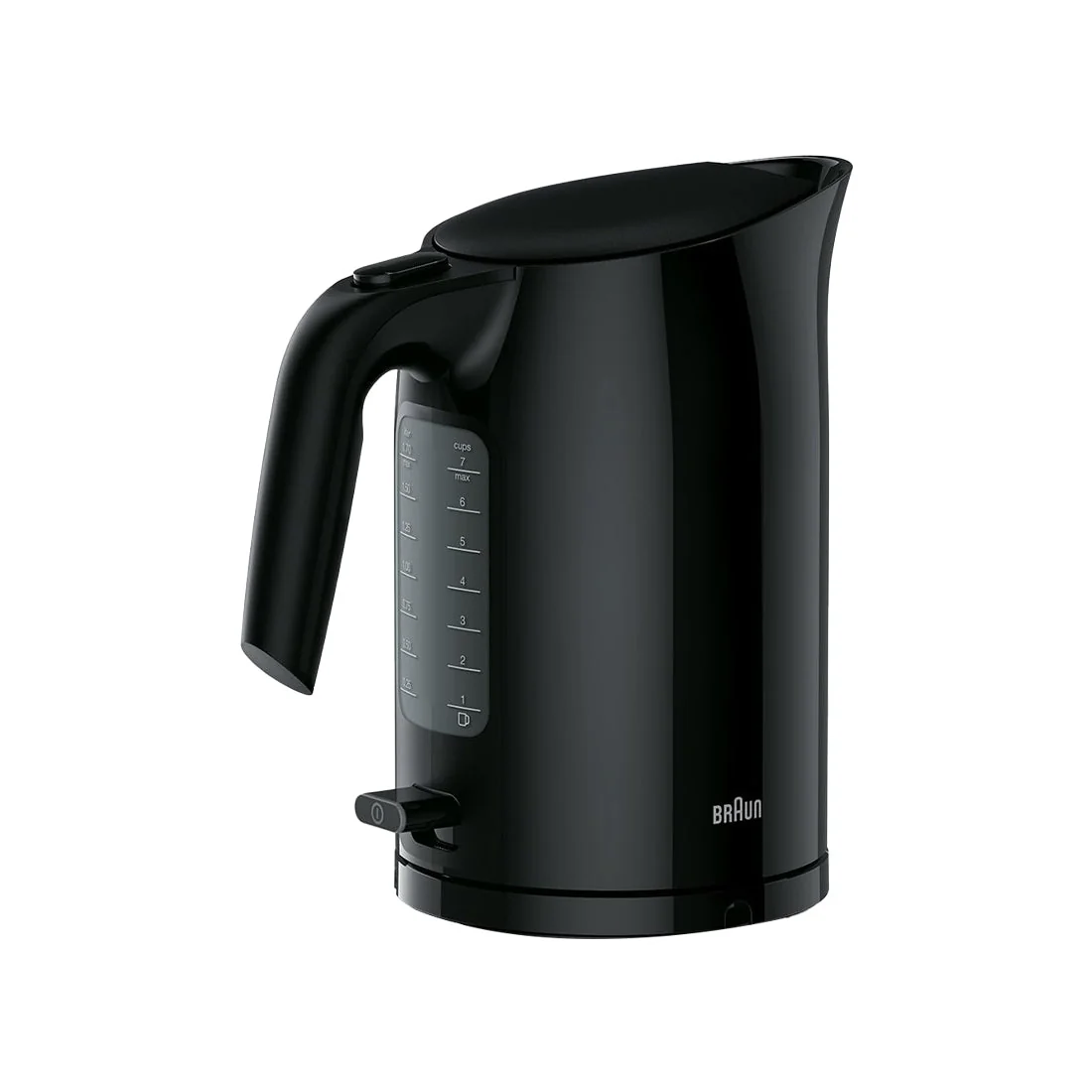 PurEase Black Electric Kettle 1.7L Fast Boil, 2200W by Braun