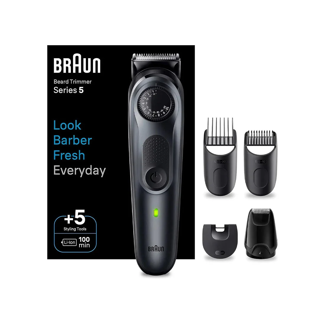 Beard Trimmer BT7420, 100% Waterproof, 40 Length Settings, Braun