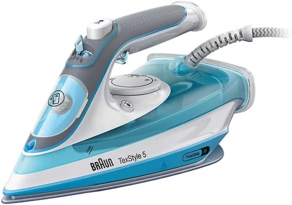 Freestyle 5 Blue Steam Iron with Super Ceramic Soleplate, 2600W