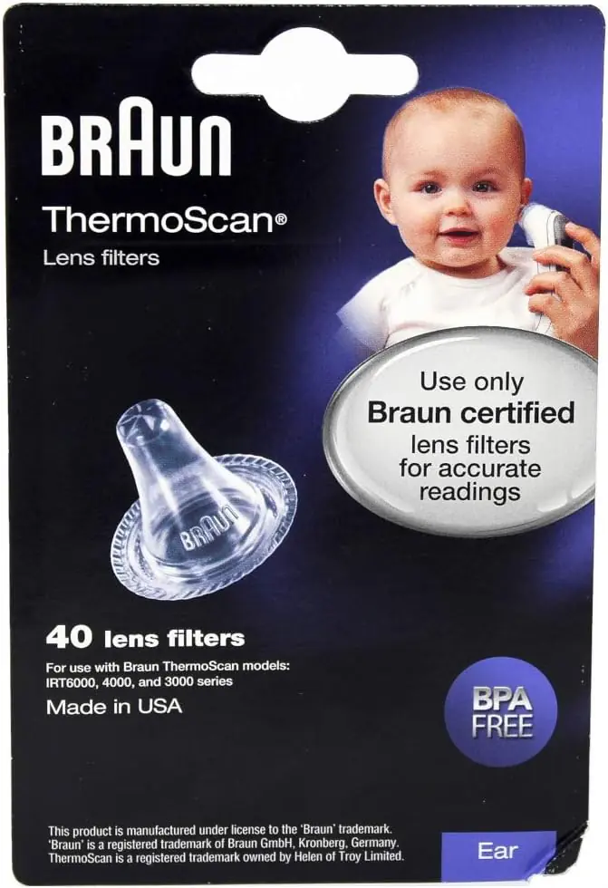 ThermoScan Hygiene Caps LF40 for Ear Thermometers, 40 Pack by Braun