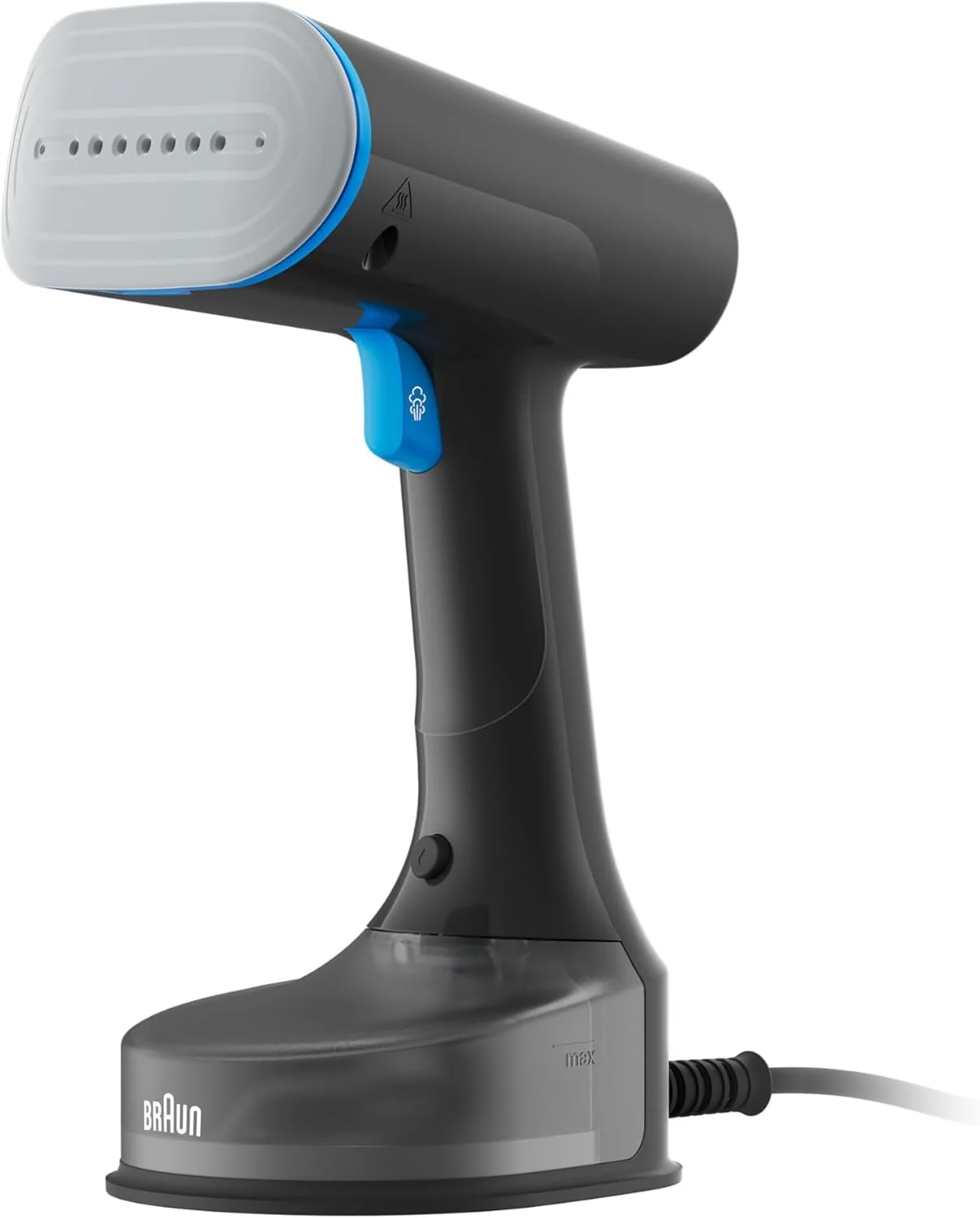 QuickStyle 5 handheld garment steamer, black/blue, 1200W