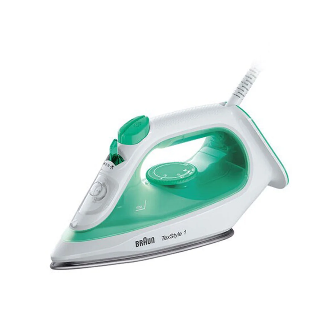 TexStyle 1 Green Steam Iron 2000W with Eco Mode by Braun