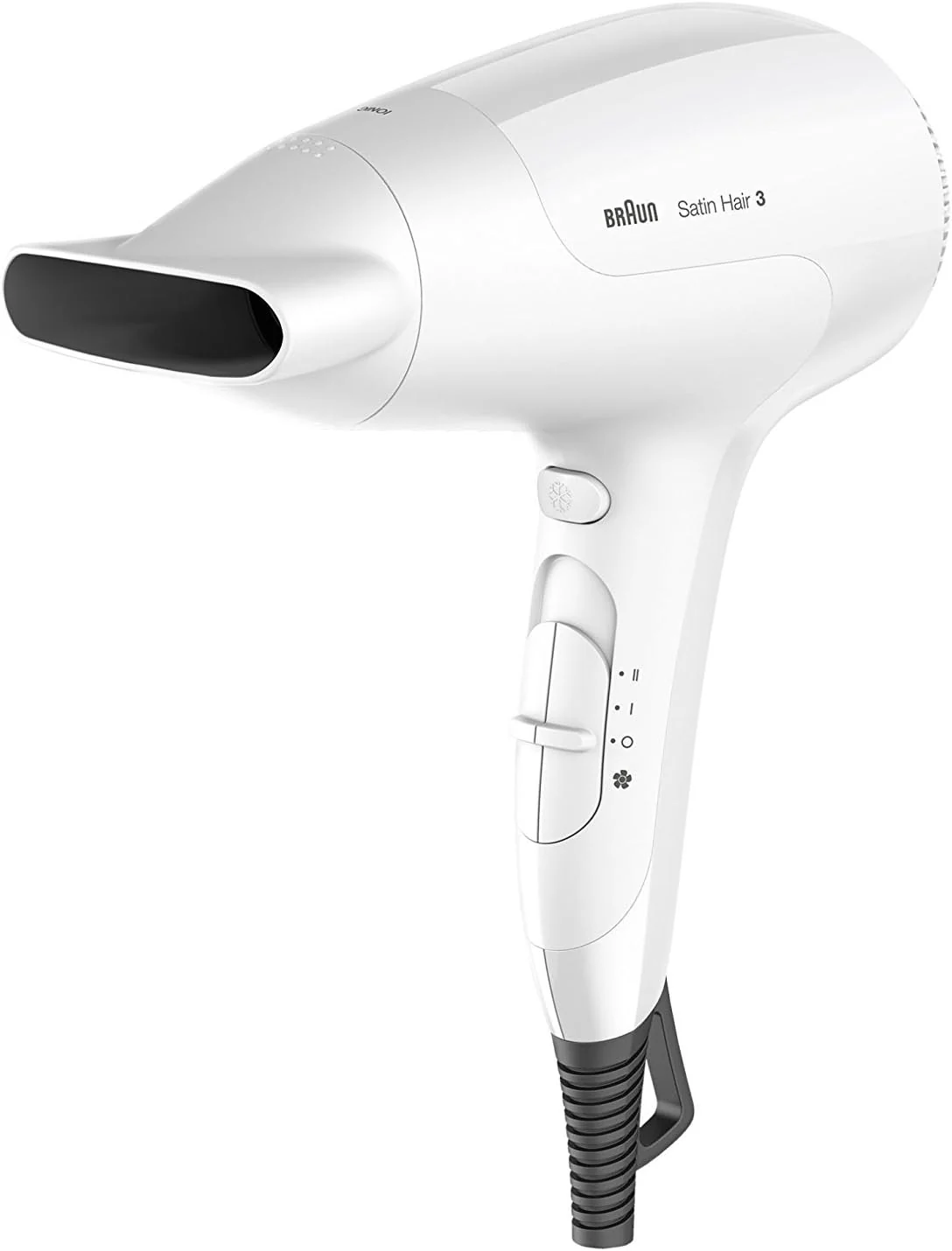 Satin Hair 3 Power Perfection White Hair Dryer, 2000W, Ionic, Braun