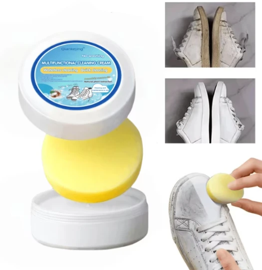 Multi-Functional Cleaning Cream | Waterless Deep Cleaner for Shoes, Leather, Fabric, Bags & Everyday Surfaces