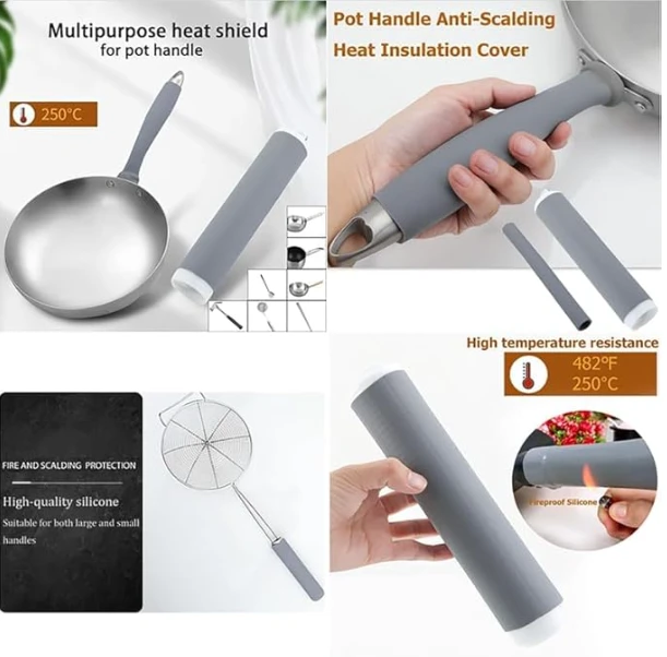 Heat-Resistant Silicone Handle Holder â€“ Anti-Scald Grip for Pots, Pans & Cookware