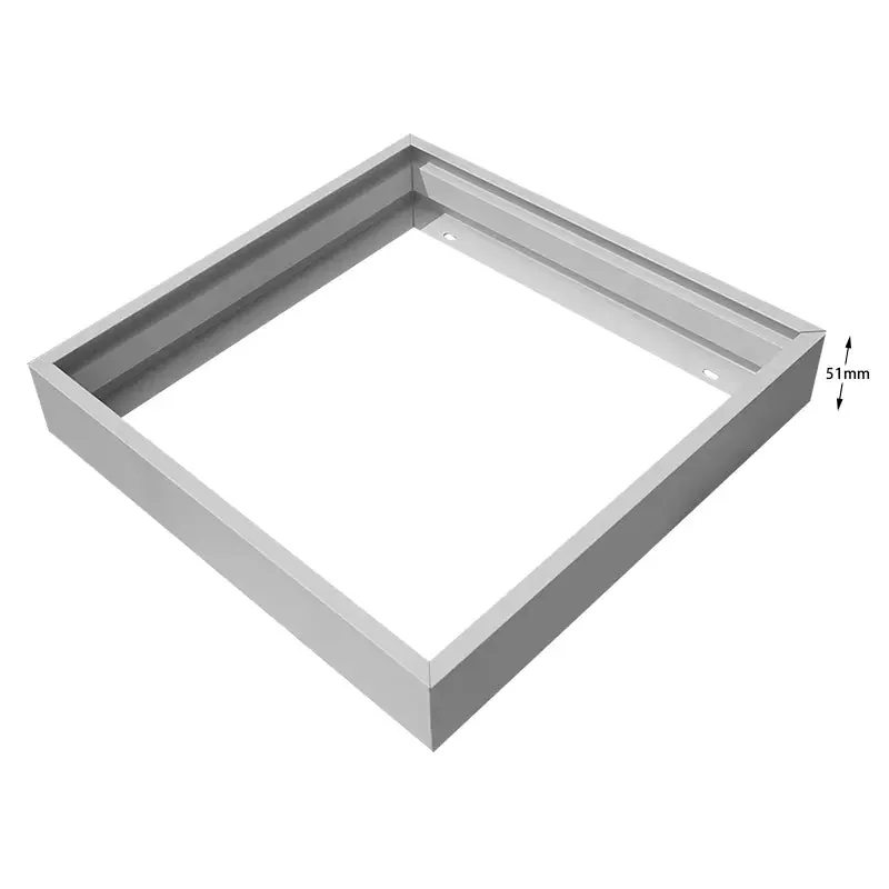 60x60cm Silver Surface Mount Frame for LED Panel, Easy Install