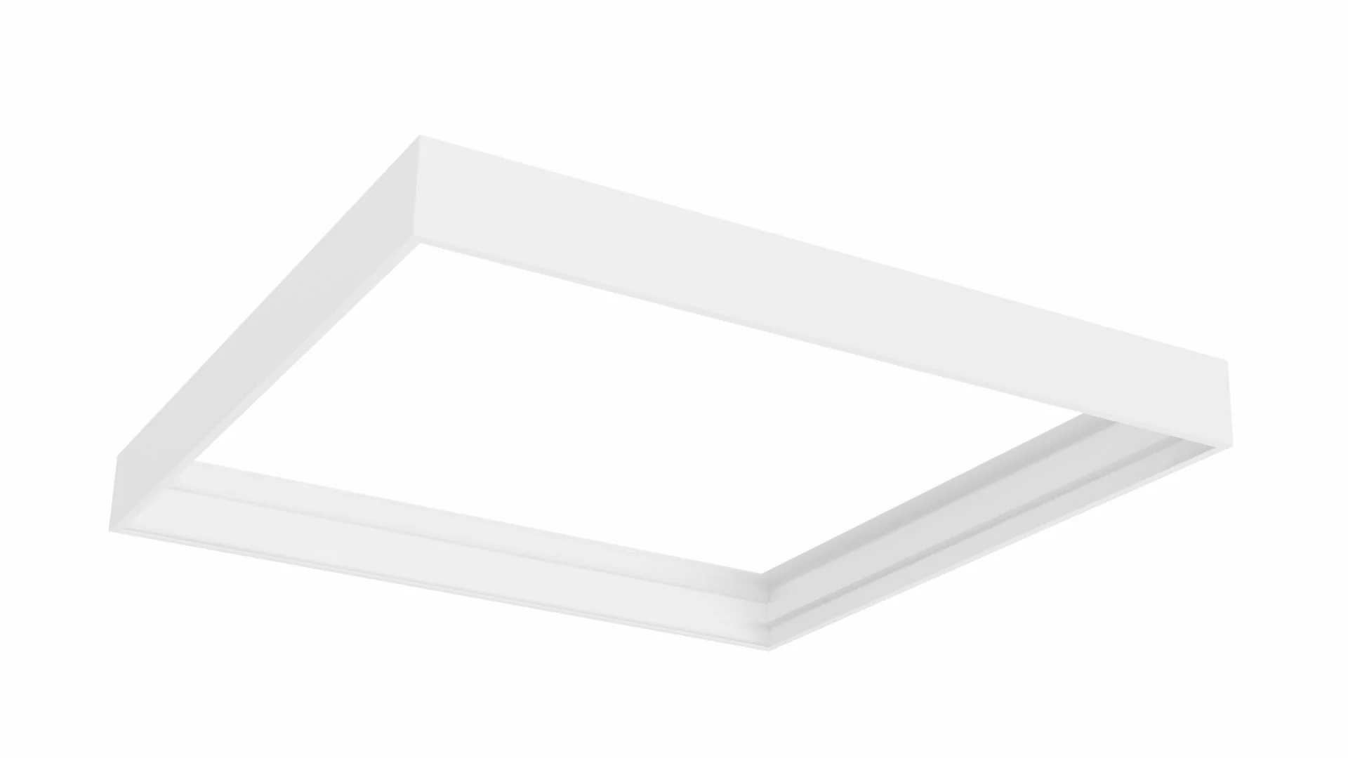 60x60cm White Frame for LED Panel, Flush Mount Housing